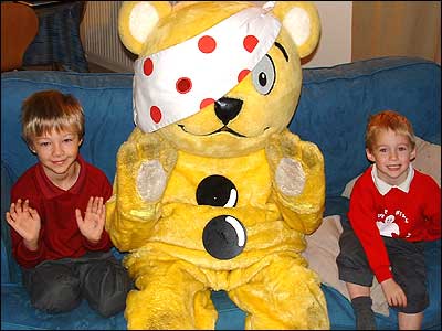 Picture: Pudsey likes to spend time with his fans!