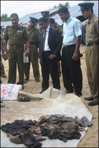 Mass grave in Batticaloa