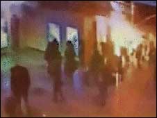 Imagens da câmera de segurança