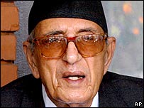 کويرالا نخست وزير نپال 