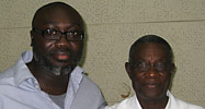 Komla Dumor (left) meets John Atta Mills