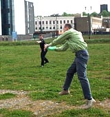 BBC Nottingham's Nigel Bell and Chris Ellis get in some practice
