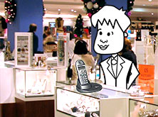 Tim in the department store