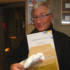 It's all about team work on the Paul O'Grady show. Here's Paul packing up the latest Certificate Of Thanks and t-shirt.