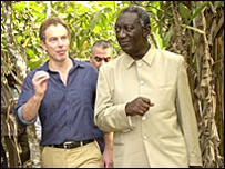 Tony Blair and John Kufour