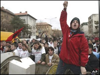 تظاهرات استقلال طلبان کوزوو