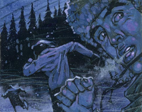 Running - artwork by Simon Davis