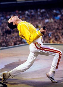 Freddie on stage, Queen's a kind of magic tour, 1986. © Denis O'Regan