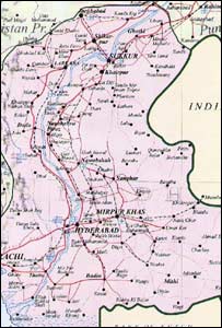 نقشہ صوبہ سندھ