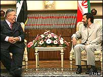 جلال طالبانی و محمود احمدی نژاد