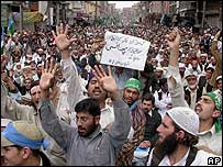 Protesto no Paquistão