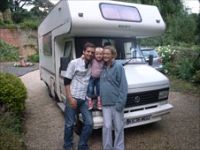 Simon and family with his motorhome