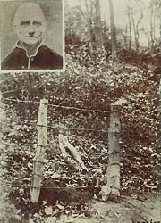 The spot where 'Coch Bach y Bala' was shot in 1913