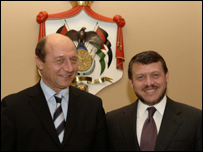 Traian Băsescu şi Abdullah al II-lea