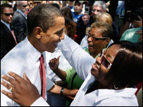 Barack Obama faz campanha em Indiana