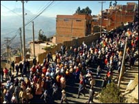 Bolivyalı göstericiler