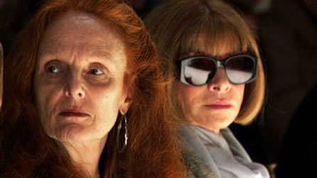 Grace Coddington ac Anna Wintour