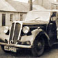 On the street in Ballyhalbert. Una, her sister Isabel, mum Winnie and dad Bill