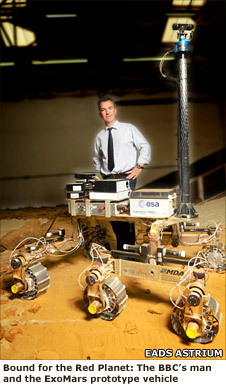 Jonathan Amos and the ExoMars prototype