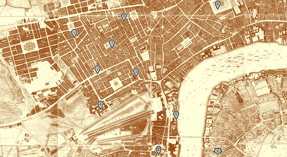 Illustration: John Rocque's Map of London in 1746
