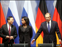 وزرای خارجه روسیه، آمریکا و چین در برلین - 22 ژانویه 2008