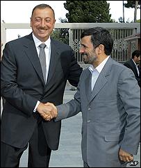 محمود احمدی نژاد و الهام علی‌اف