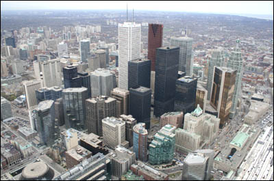 تورنتو از بالای برج سی ان - عکس از مهدی جامی