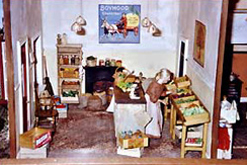 Image: detail from the miniature exhibition at the 'Behind The Doll's House'