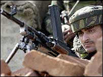 کشمیر میں تعینات بھارتی فوجی