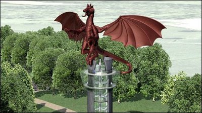 Dragon tower artistic impression