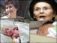 زالتيا يوويچ (چپ) و ادريانا ايليسکو (زن رومانيايی)