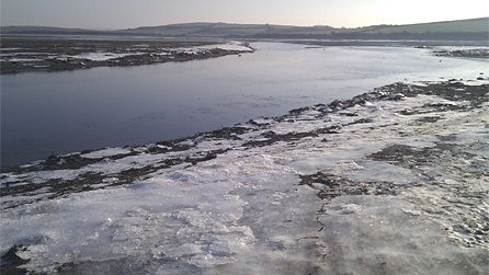 The mouth of the river Alaw, in Valley Near Holyhead by Paul Glover