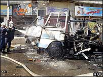 انفجار در مينی بوس