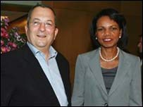 کاندولیزا رایس و اهود باراک