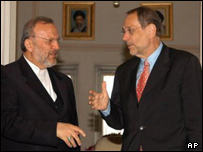 سولانا و متکی در تهران