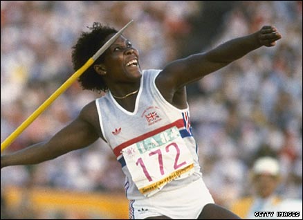 Tessa Sanderson won javelin gold at the Los Angeles Games in 1984