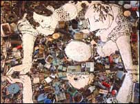 Detalhe de 'Narciso, depois de Caravaggio', de Vik Munis. © Vik Muniz/Licensed by VAGA, New York, NY