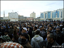 Protestas contra Gadafi en Tobruk
