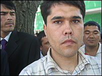 Andican'da bir protestocu