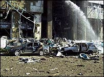 Local de um dos atentados