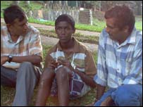 Boy reunited (UNICEF photo)