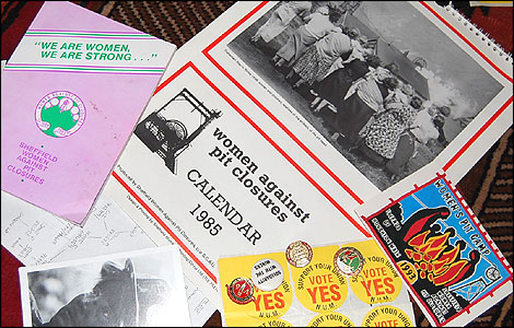 Memorabilia from the 1984-5 Miners Strike