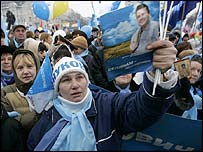 Viktor Yanukoviç taraftarları
