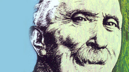 Llun Bob Tai'r Felin gan Ifor Owen ar glawr y CD