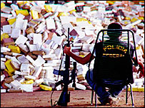 África é rota priveligiada de passagem de estupefacientes.