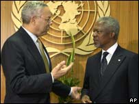 Colin Powell e Kofi Annan