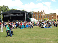 In the gounds of Himley Hall