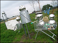 Stainless steel sculptures