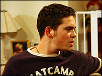 Todd Grimshaw (Bruno Langley) will kiss Nick Tilsley