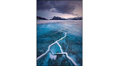 'Gelo no Lago Abraham' (Foto: Chip Phillips, EUA)